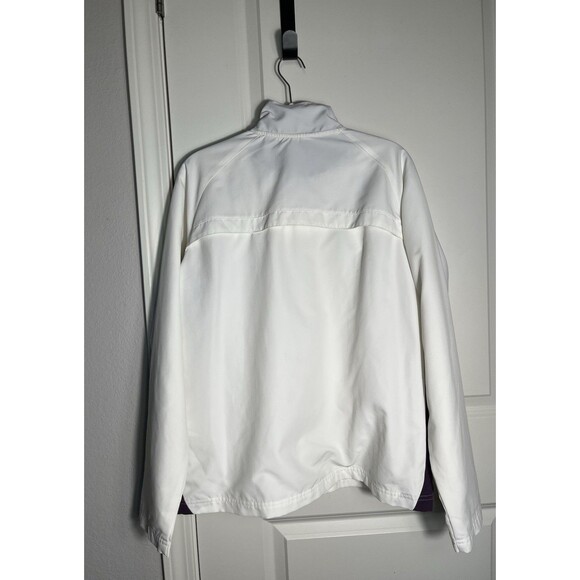 Rbk Jacket Women Large White Outdoors Transitional Easy Everyday Boatride Lounge - Picture 2 of 14